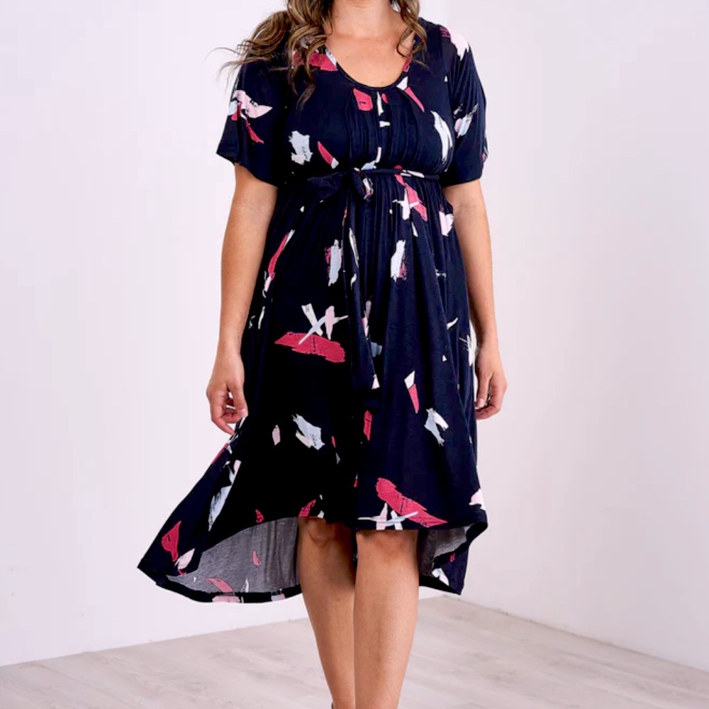 Latched Mama Standard Size Romper-Navy Canvas